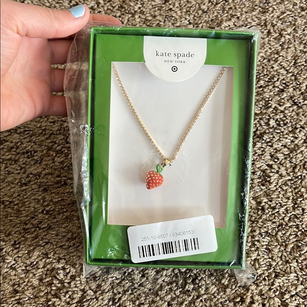 Kate Spade x Target strawberry necklace